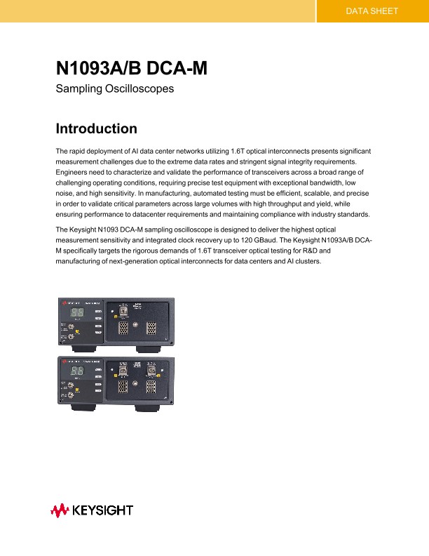 N1093A/B DCA-M | Keysight